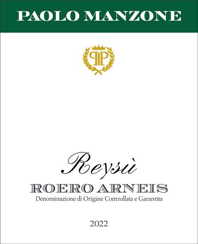 Paolo Manzone Roero Arneis 2022